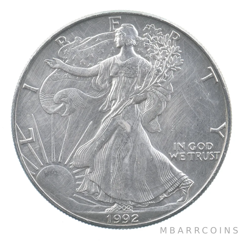 Better Date 1992 American Silver Eagle 1 Troy Oz .999 Fine Silver *886