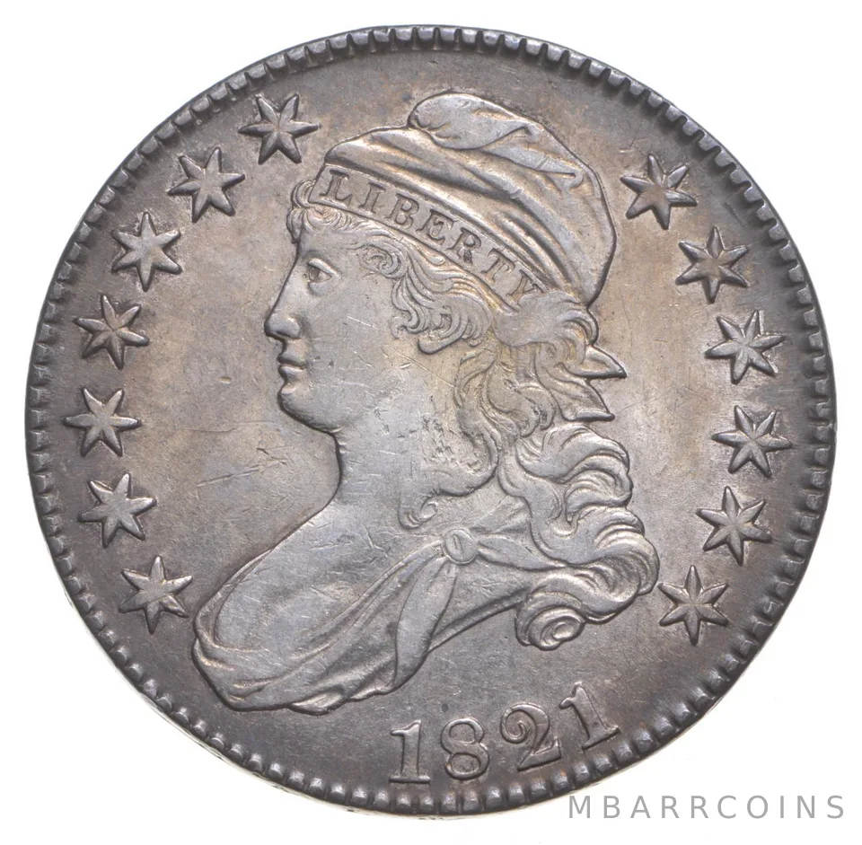 1821 Capped Bust Half Dollar a3807