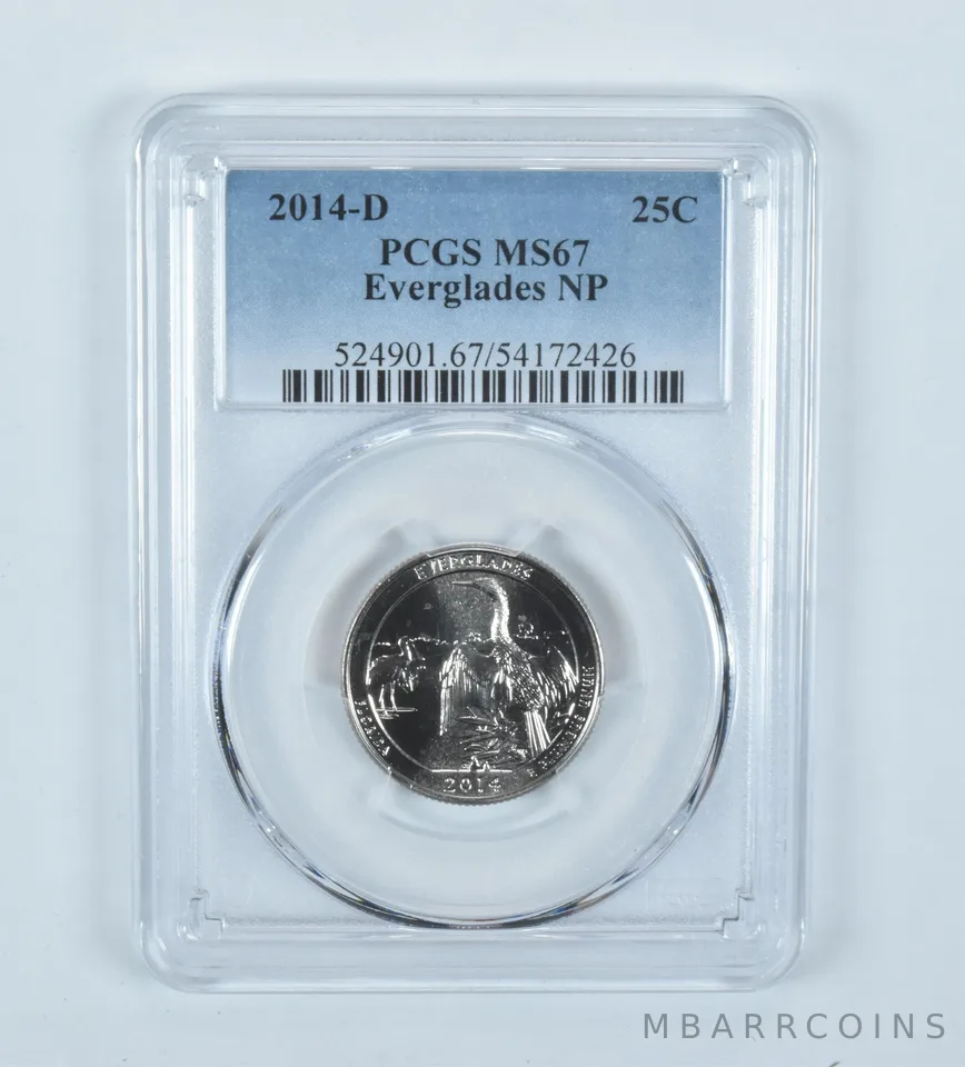 2014-D Washington Quarter ATB Everglades MS67 PCGS
