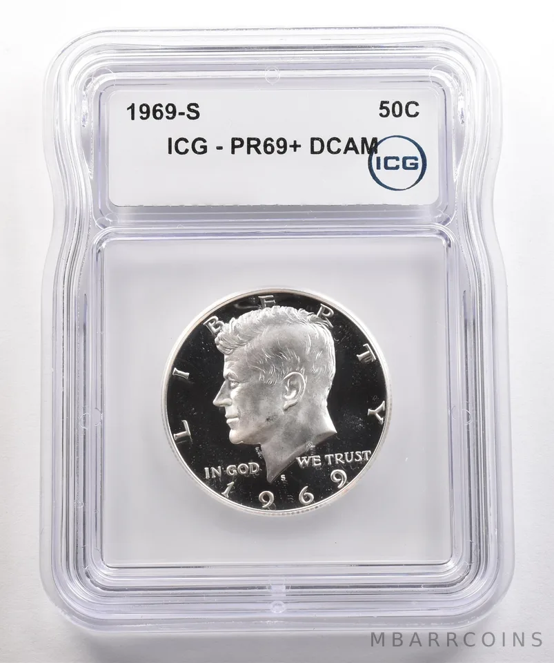 1969-S Kennedy Half Dollar PR69+ DCAM ICG a5368