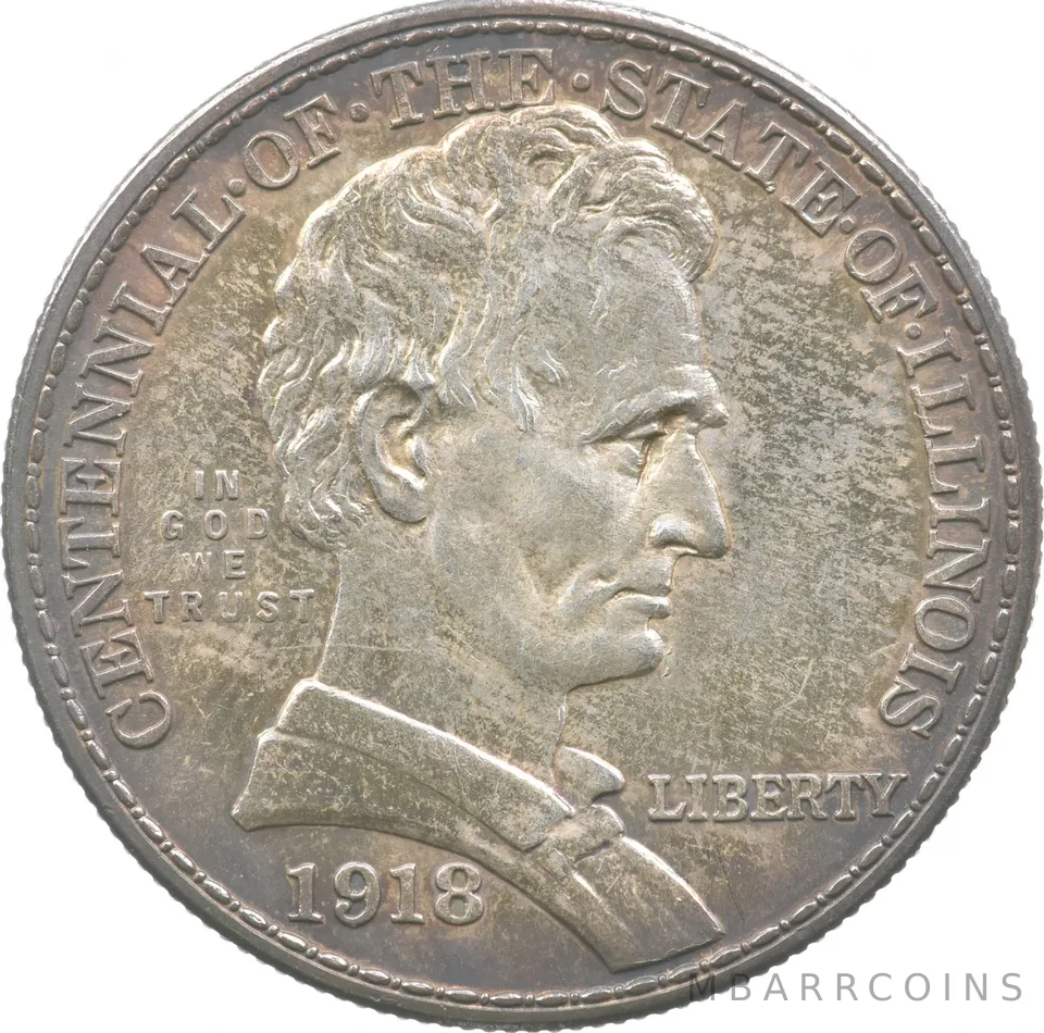 1918 Illinois Commemorative Half Dollar *8165