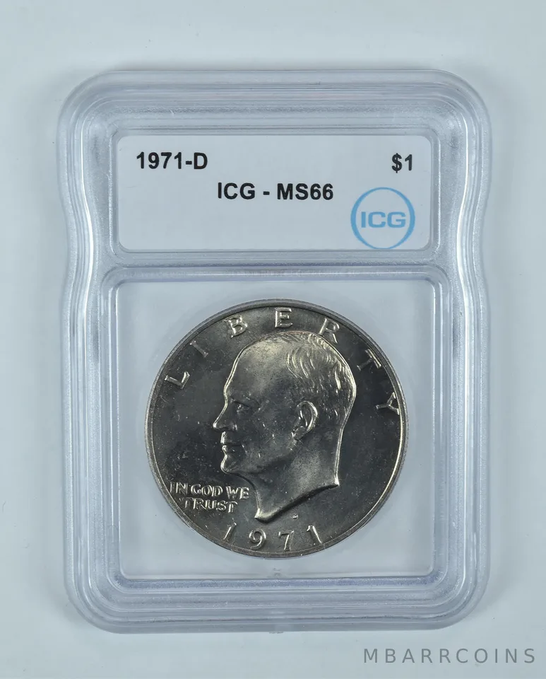 1971-D Eisenhower $1 MS66 ICG