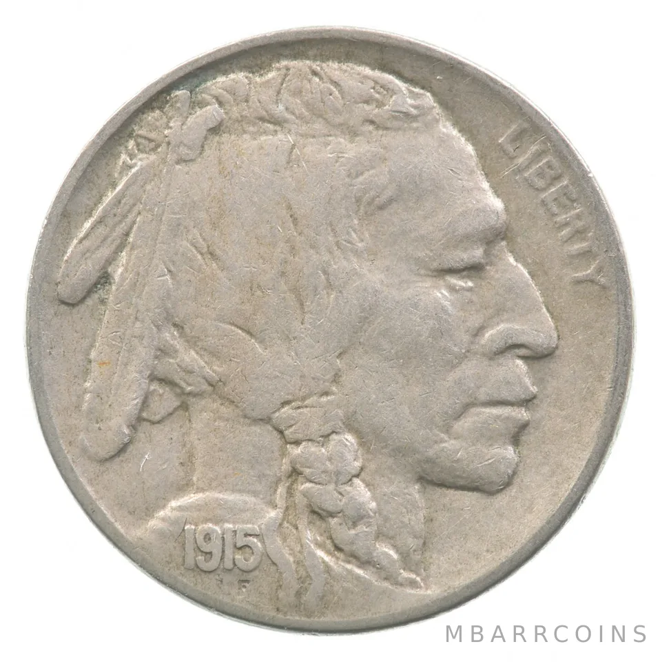 1915-D Indian Head Buffalo Nickel a4299