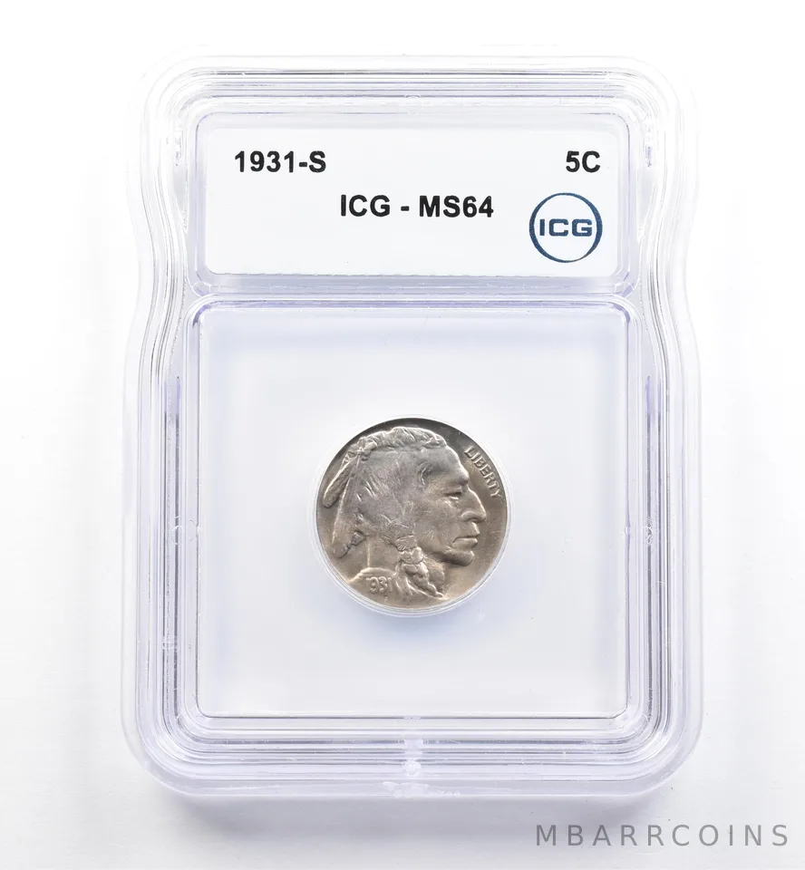 1931-S Indian Head Buffalo Nickel MS64 ICG *9953