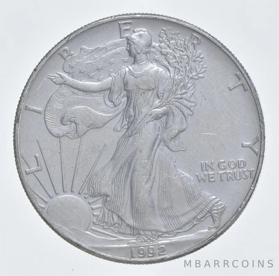 Better Date 1992 American Silver Eagle 1 Troy Oz .999 Fine Silver *071