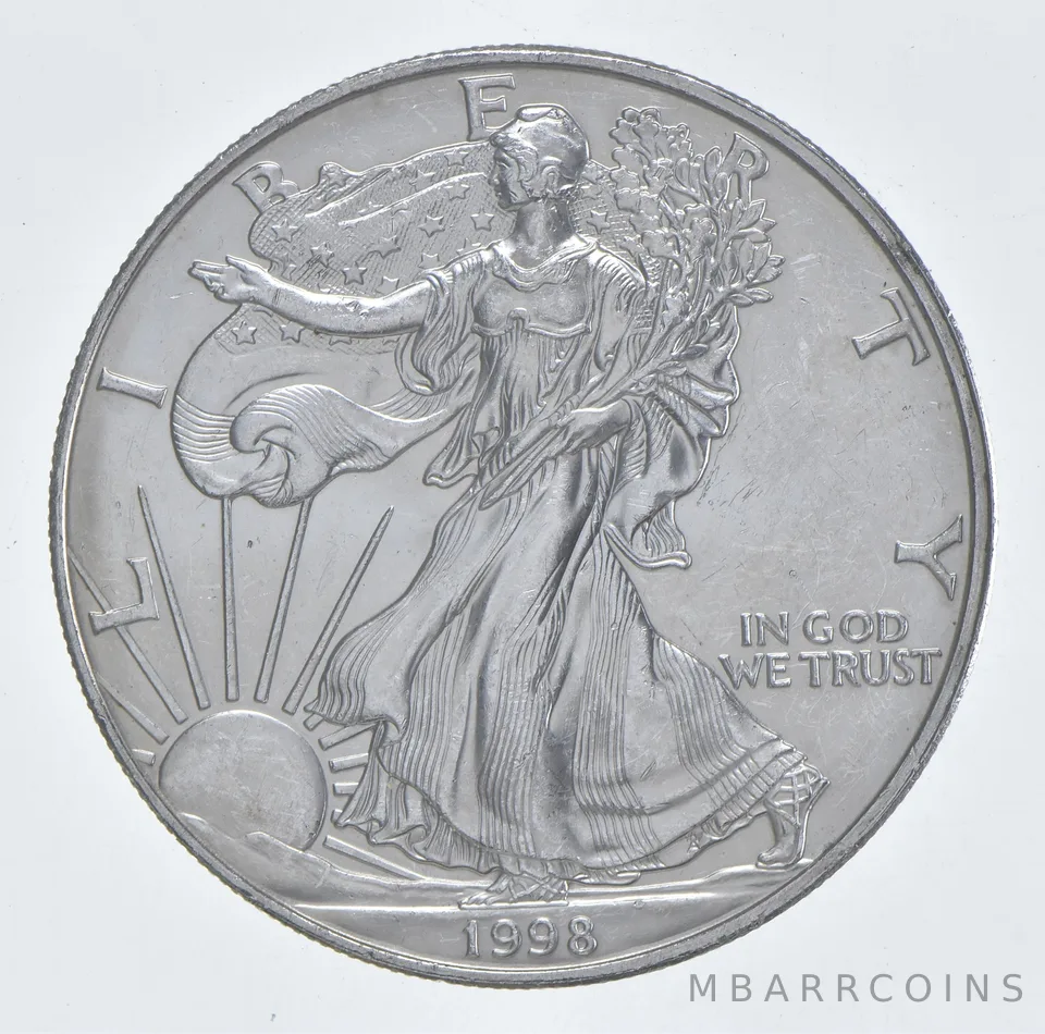 Better Date 1998 American Silver Eagle 1 Troy Oz .999 Fine Silver *096