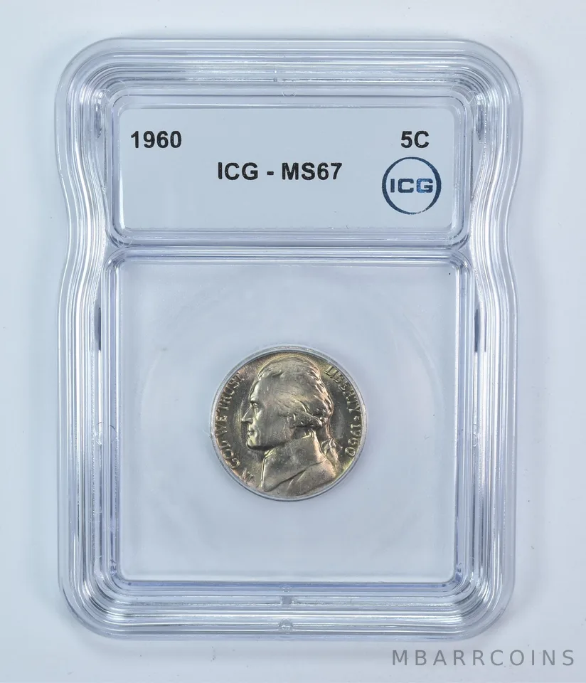 1960 Jefferson Nickel MS67 ICG