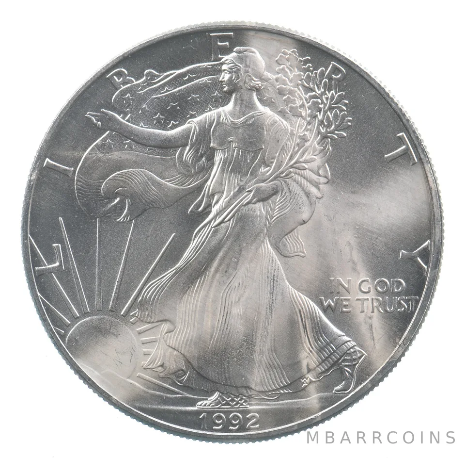 Better Date 1992 American Silver Eagle 1 Troy Oz .999 Fine Silver *718