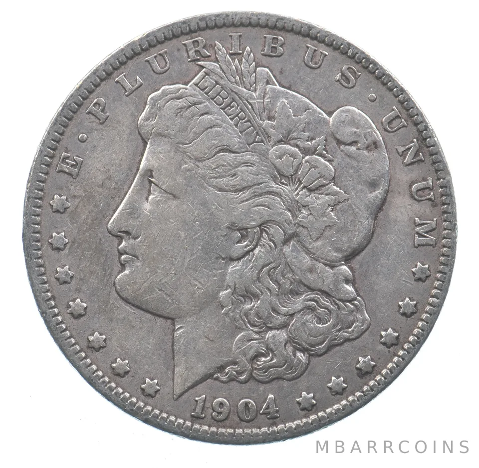 Early - 1904 Morgan Silver Dollar - 90% US Coin *030