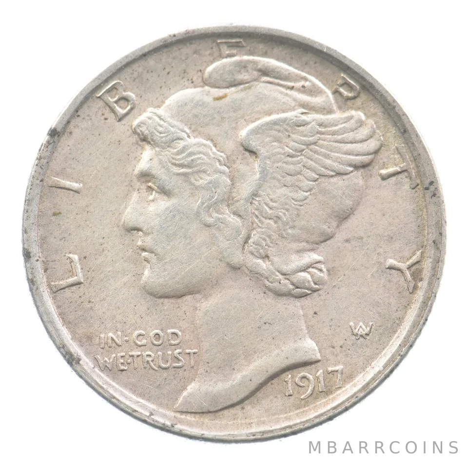 1917-S Mercury Dime *0365