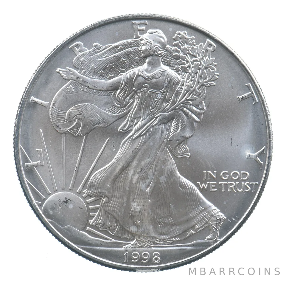 Better Date 1998 American Silver Eagle 1 Troy Oz .999 Fine Silver *739