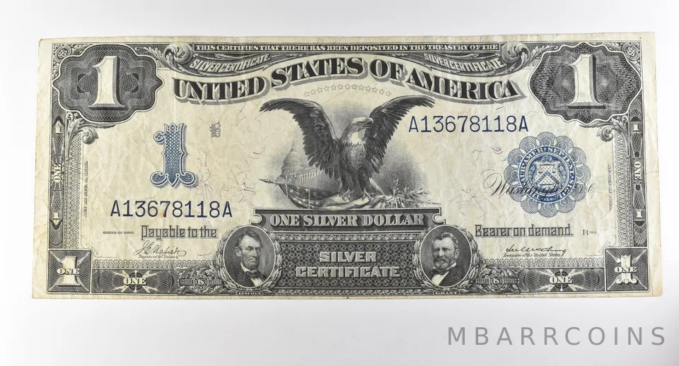 1899 $1 Silver Certificate Large Note Blue Seal *2851
