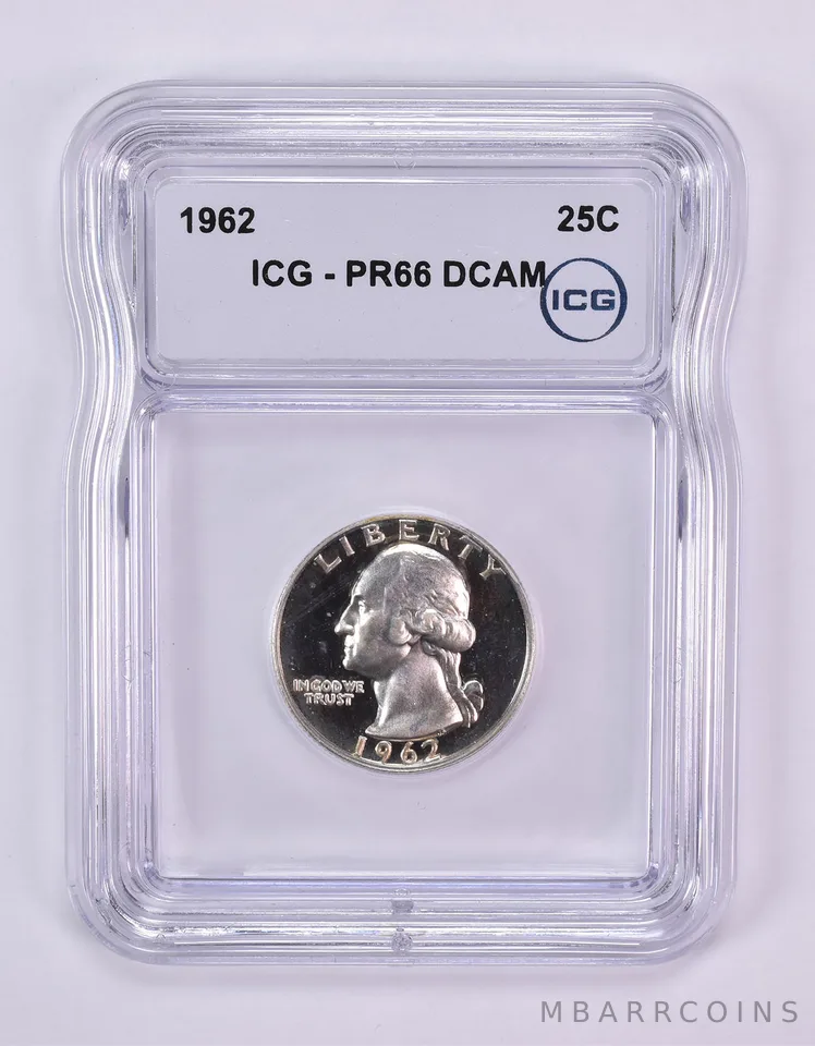1962 Washington Quarter PR66 DCAM ICG