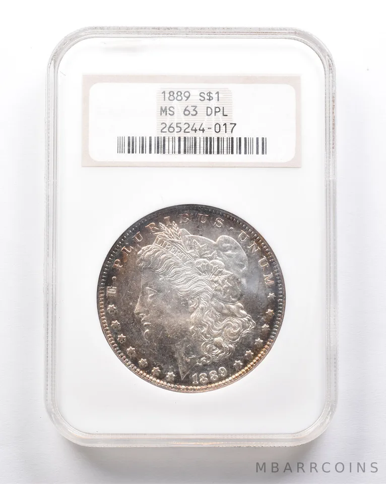 MS63 DPL 1889 Morgan Silver Dollar NGC Old Holder Upgrade? a6873