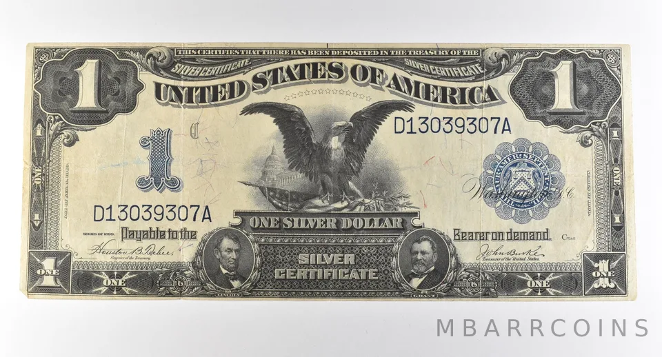 1899 $1 Silver Certificate Large Note Blue Seal *2841