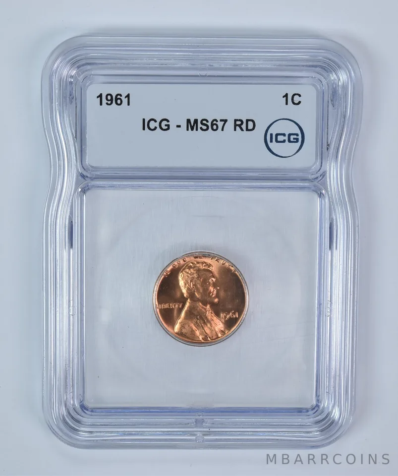1961 Lincoln Memorial Cent MS67 RD ICG