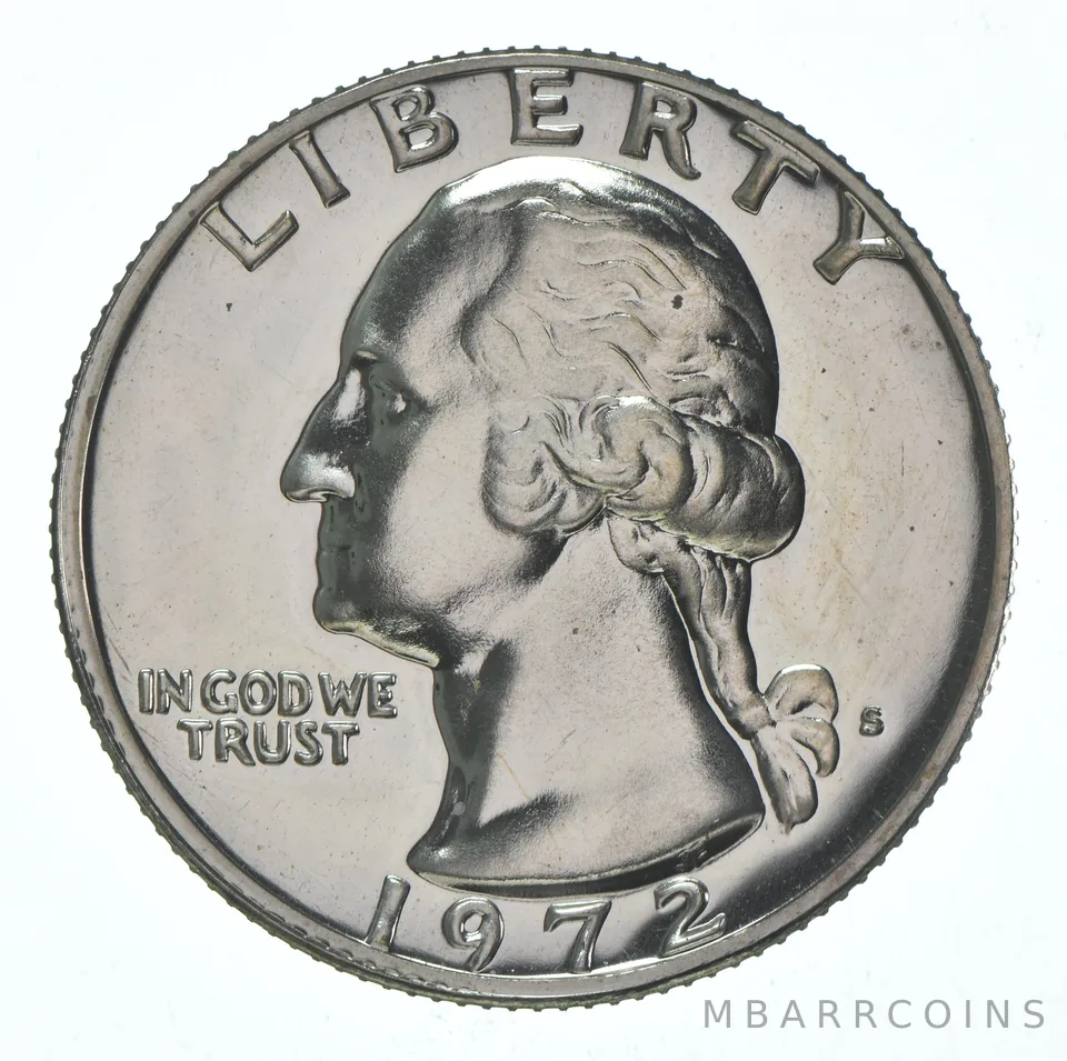 1972-S Washington Quarter CLAD Proof