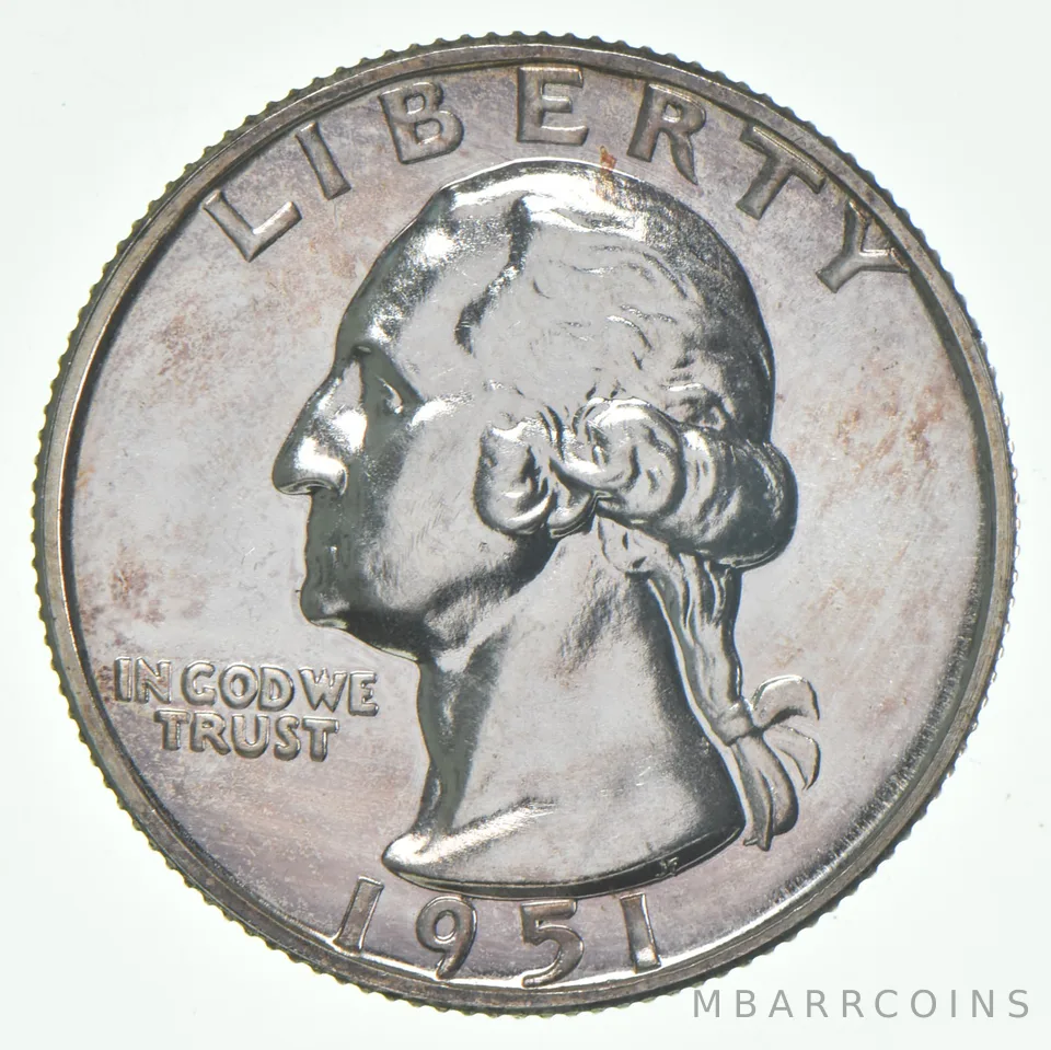 1951 Proof Washington Quarter 90% Silver
