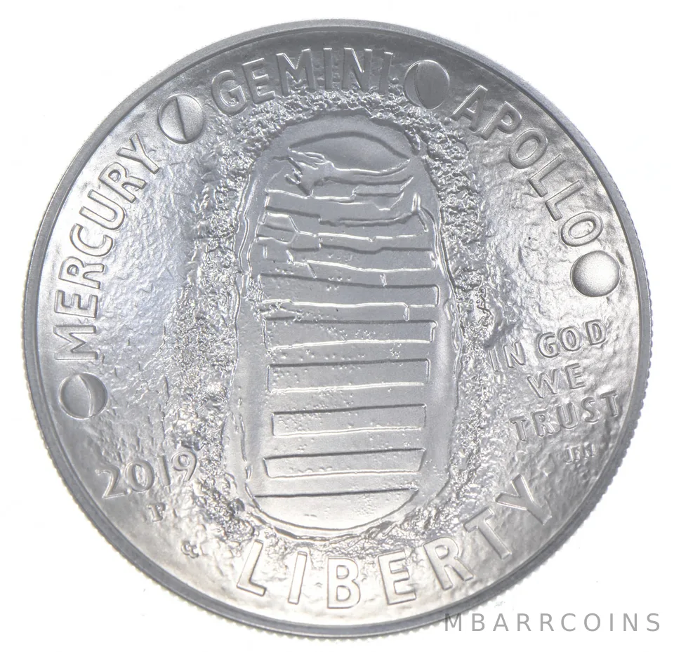 2019-P Unc Apollo 11 Commemorative Silver Dollar $1