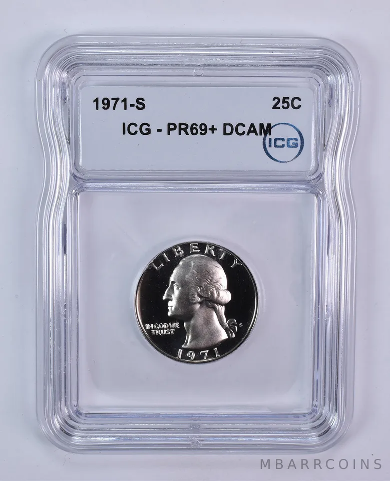 1971-S Washington Quarter PR69+ DCAM ICG