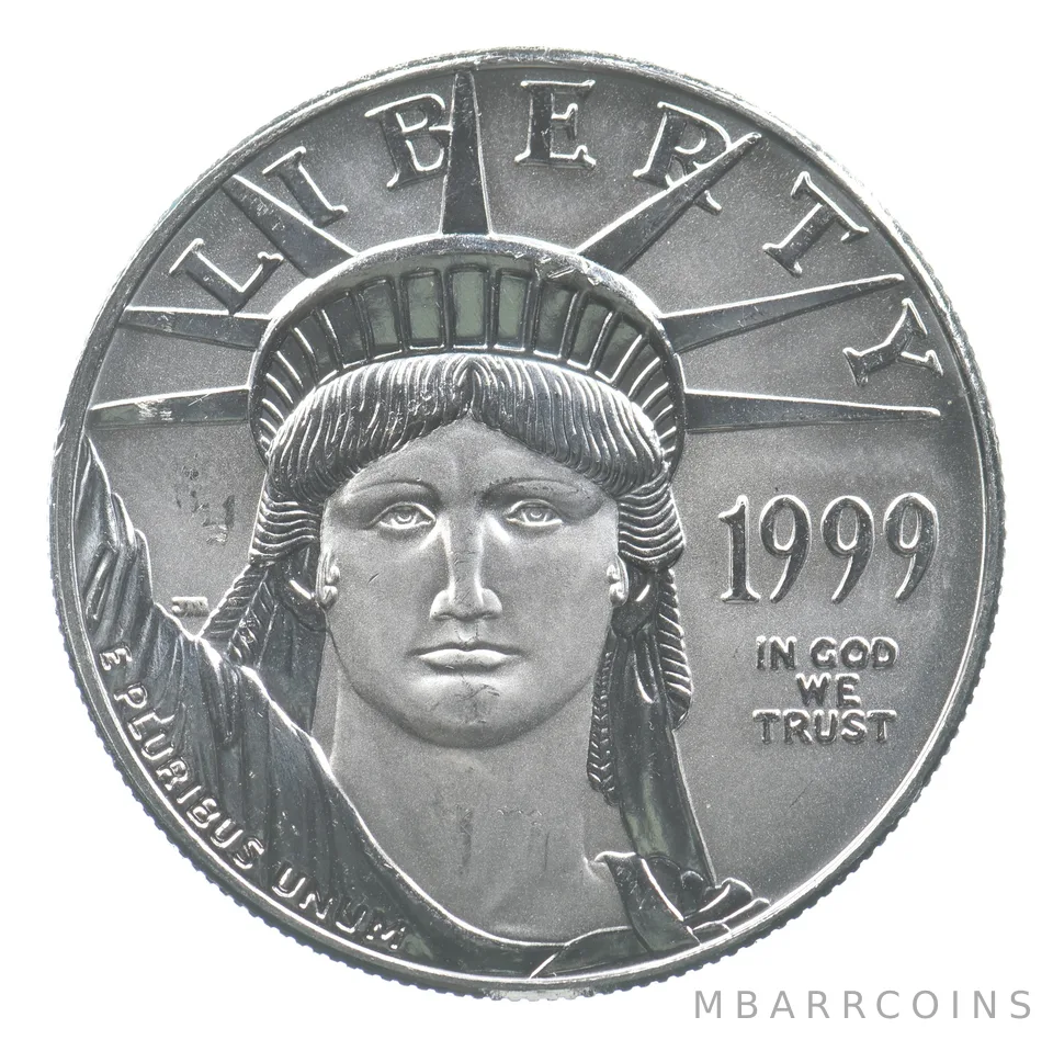 1999 (P) $100 American Platinum Eagle Unc 1 Oz