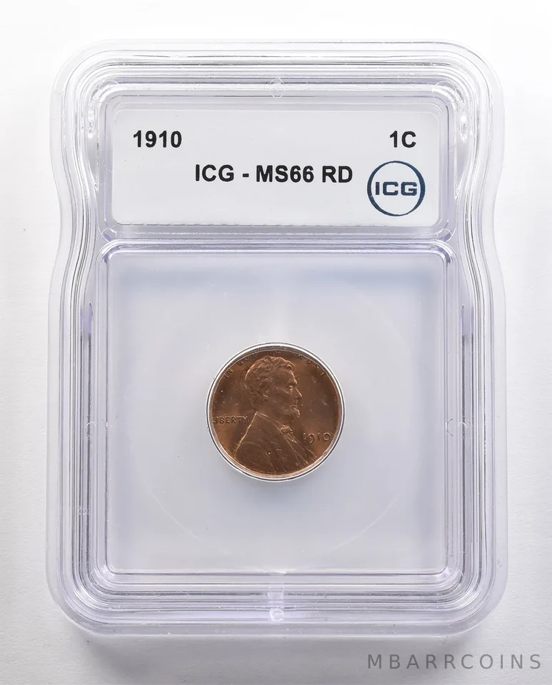 1910 Lincoln Wheat Cent MS66 RD ICG *4450