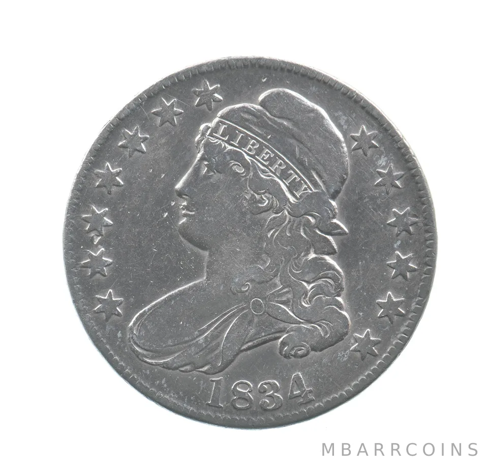1834 Capped Bust Half Dollar Large Date Small Letters *4424