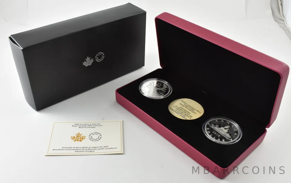 2019 Canada Silver 2-Coin Set Royal Mint Coin Lore Back To Concept OGP a3540