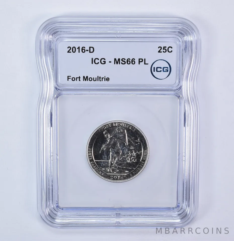 2016-D Washington Quarter ATB Fort Moultrie MS66 PL ICG