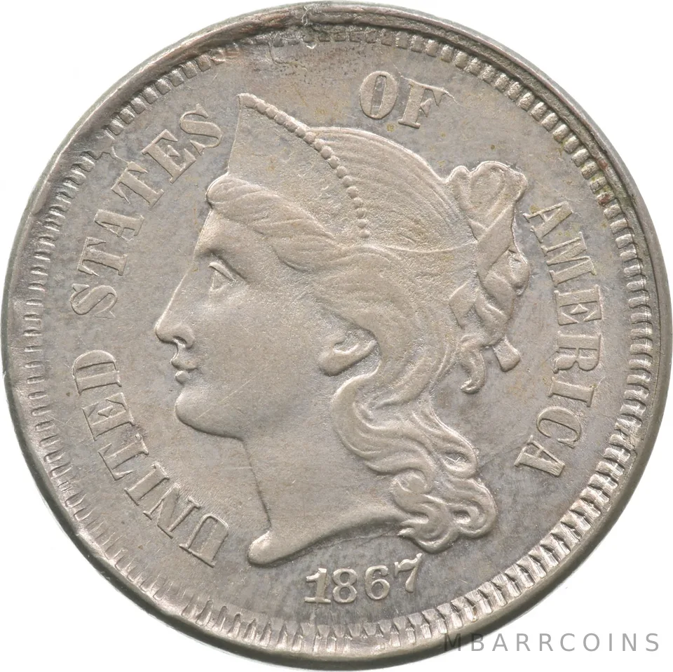 1867 Nickel Three Cent Piece *3641
