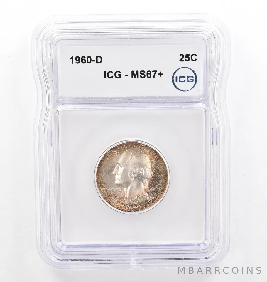1960-D Washington Quarter MS67+ ICG Beautiful Tone *0217
