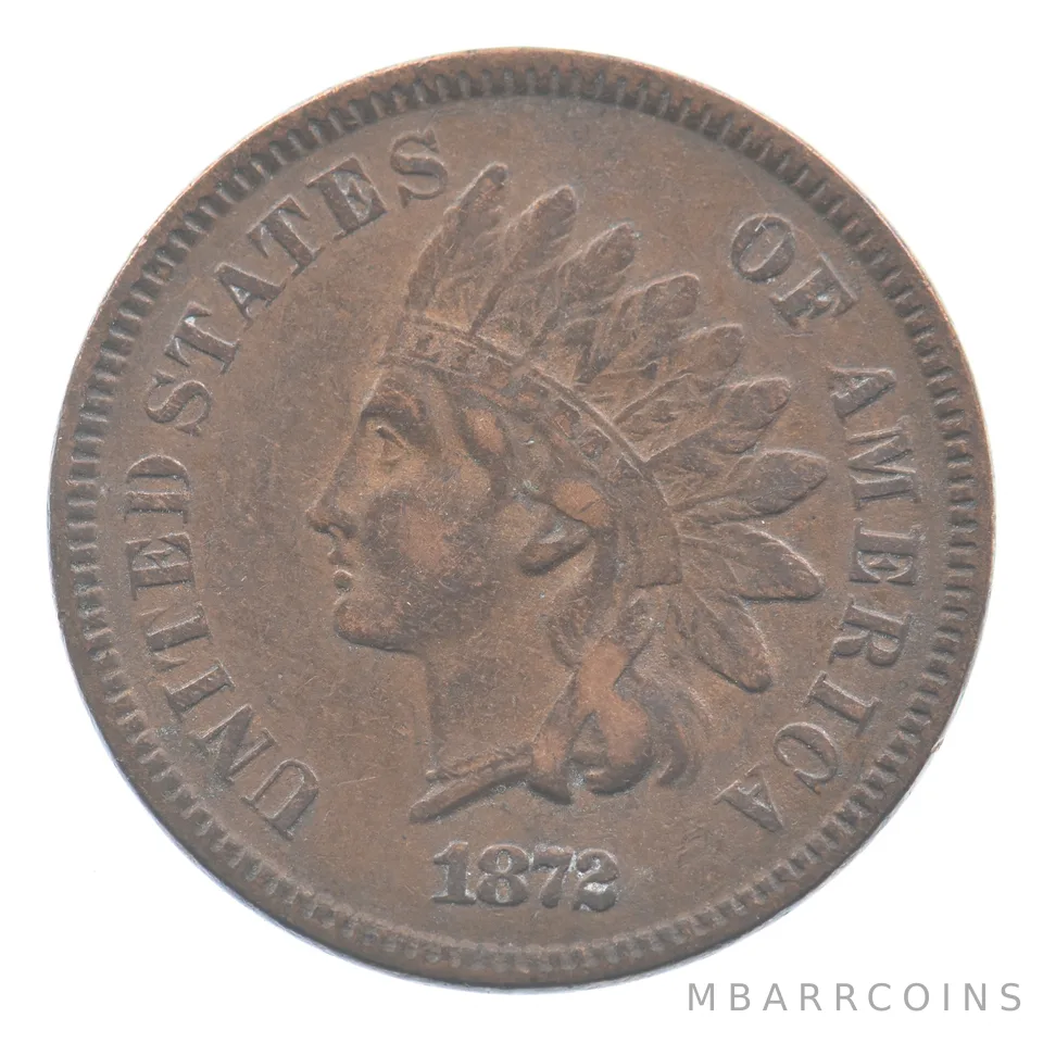 1872 Indian Head Cent *8834
