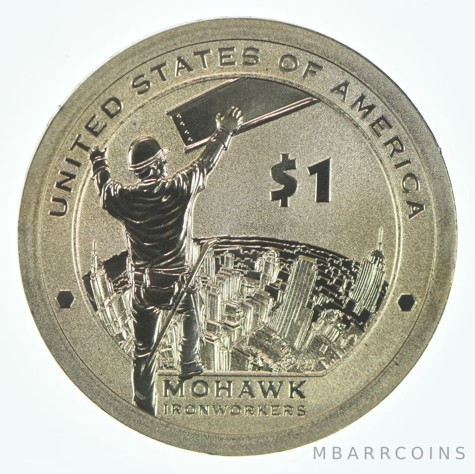 2015-W Sacagawea $1 Reverse Proof Mohawk Ironworkers