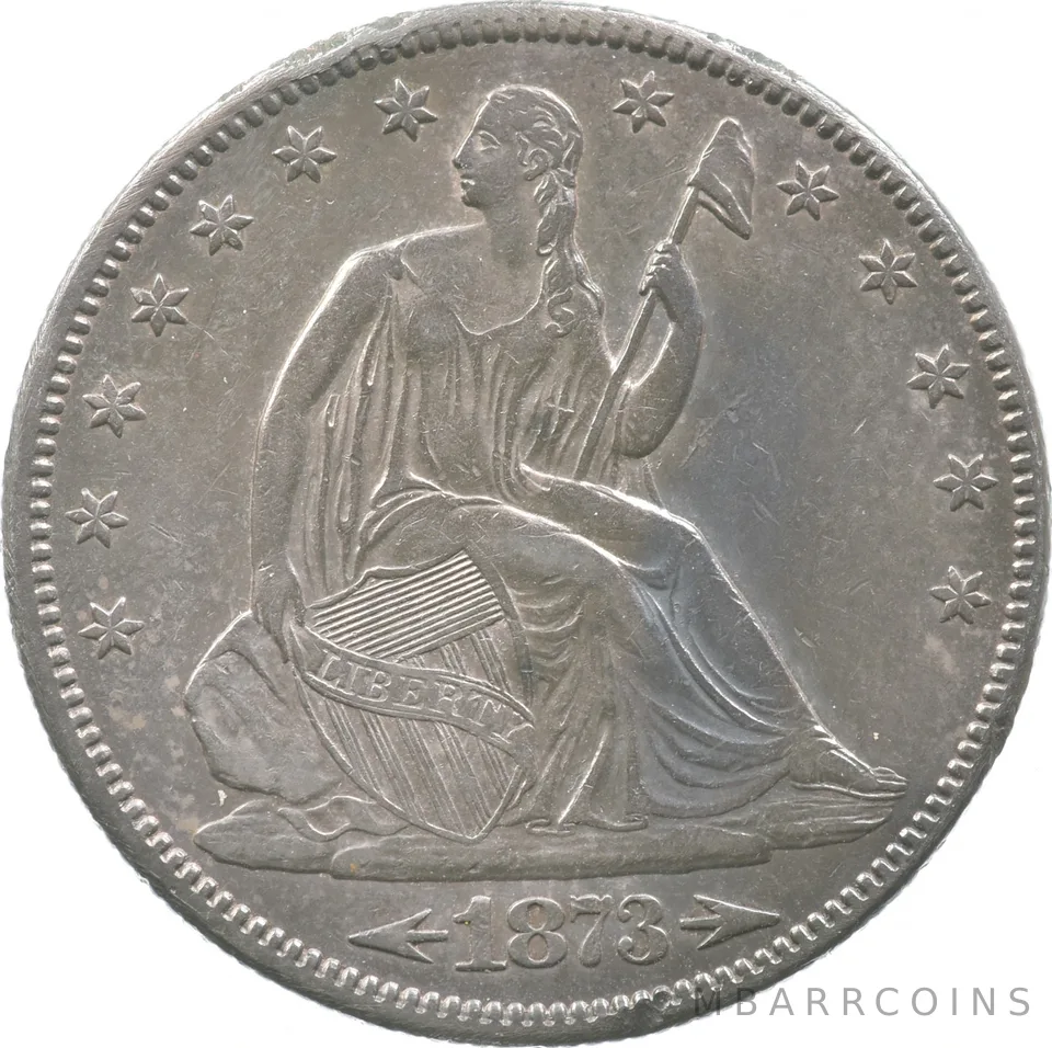 1873 Seated Liberty Half Dollar Arrows *8153