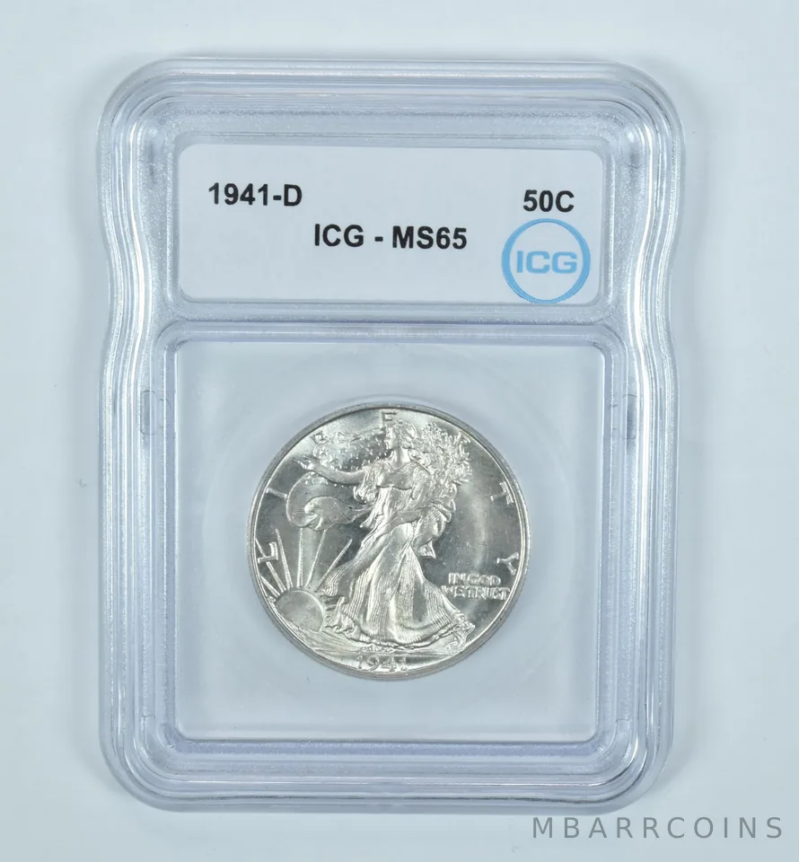 1941-D Walking Liberty Half Dollar MS65 ICG