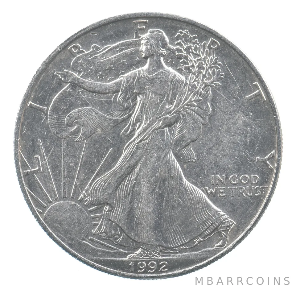 Better Date 1992 American Silver Eagle 1 Troy Oz .999 Fine Silver *825