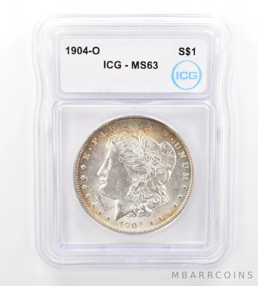 1904-O Morgan Silver Dollar MS63 ICG Beautiful Tone *7355