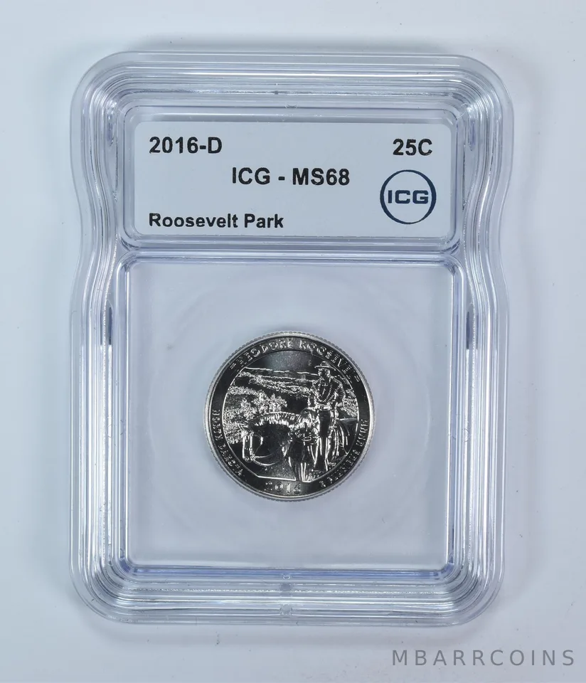 2016-D Washington Quarter ATB Roosevelt Park MS68 ICG