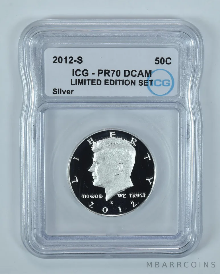 2012-S Kennedy Silver Half Dollar Limited Edition Set PR70 DCAM ICG