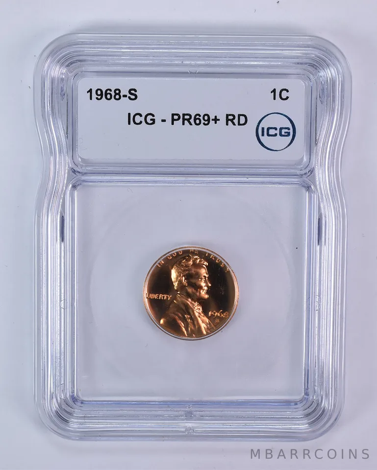 1968-S Lincoln Memorial Cent PR69+ RD ICG