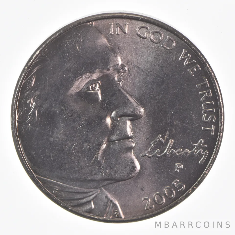 2005-P Jefferson Nickel Unc - Bison