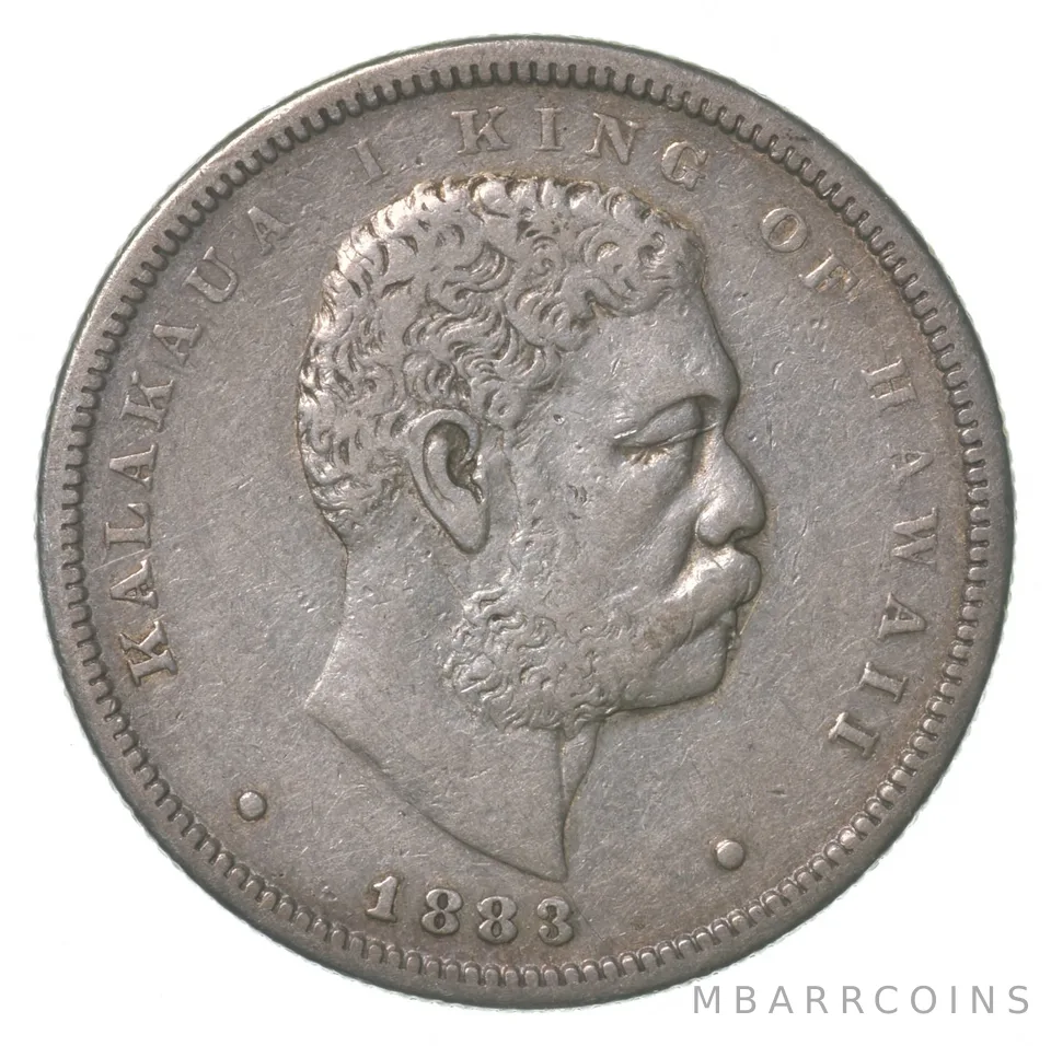 1883 Hawaii Half Dollar Hapalua *6417