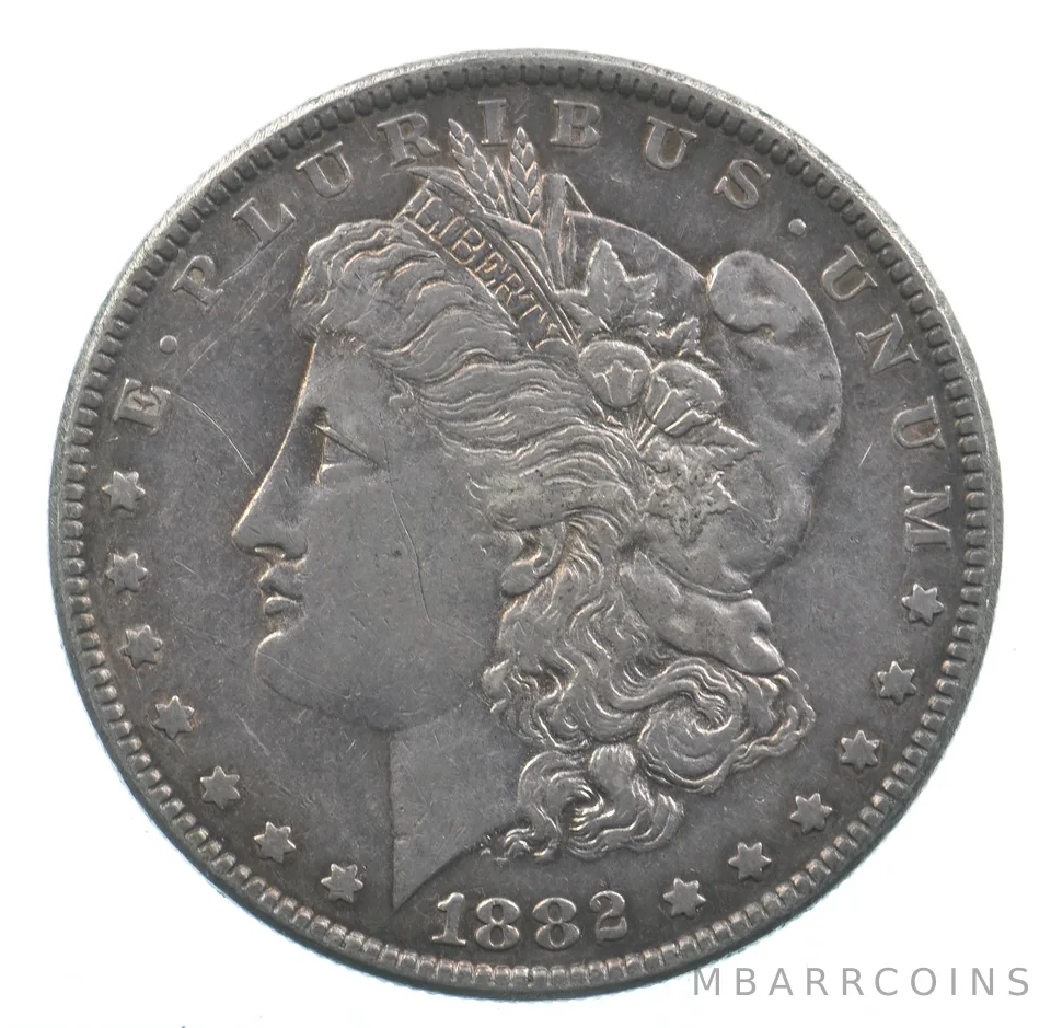 Early - 1882 Morgan Silver Dollar - 90% US Coin *684