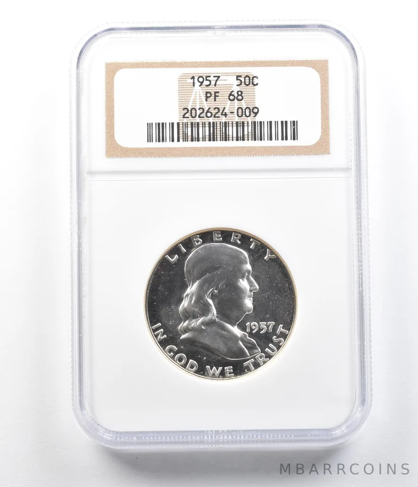 1957 Franklin Half Dollar PF68 NGC *6308