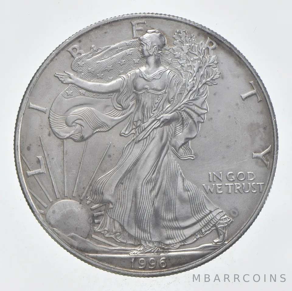 Rarest 1996 American Silver Eagle - Key Date - Rare LOW MINTAGE *374