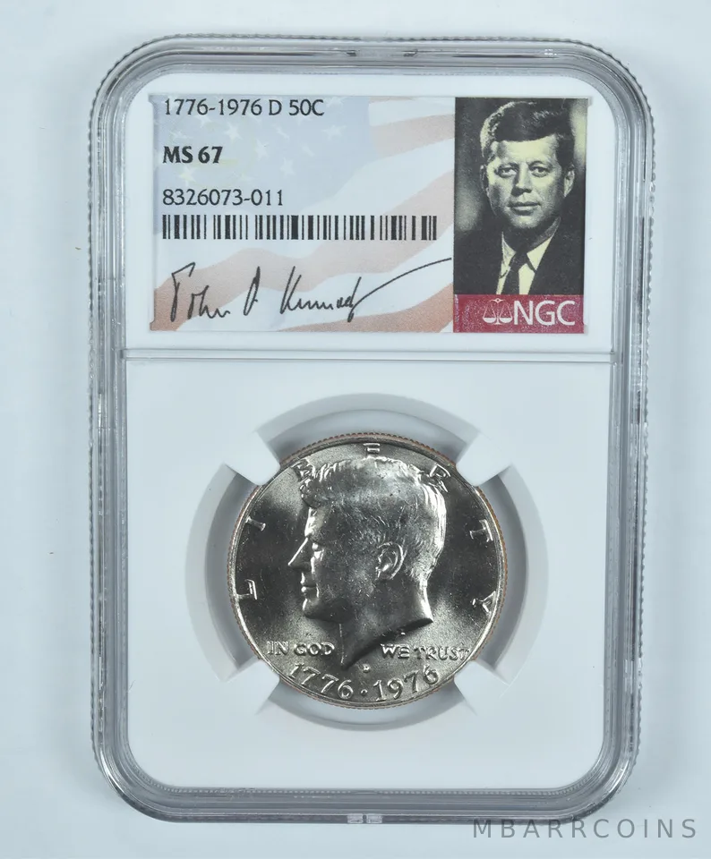 1776-1976-D Kennedy Half Dollar MS67 NGC Special Label
