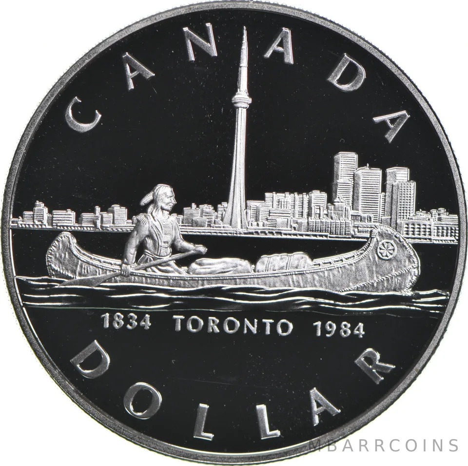 1984 Canada 50% Silver Canadian Silver Dollar - Toronto
