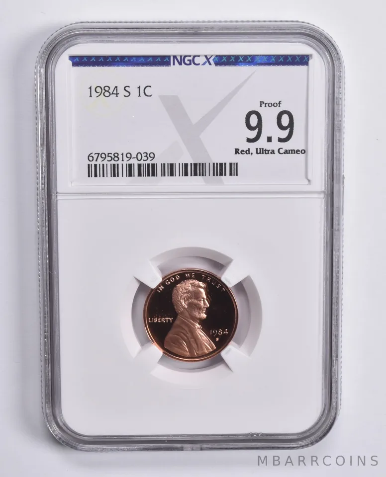 1984-S Lincoln Memorial Cent Proof 9.9 RD UCAM NGC X NGCX