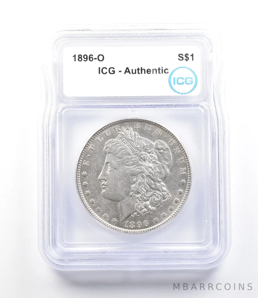 1896-O Morgan Silver Dollar Authentic ICG *9668