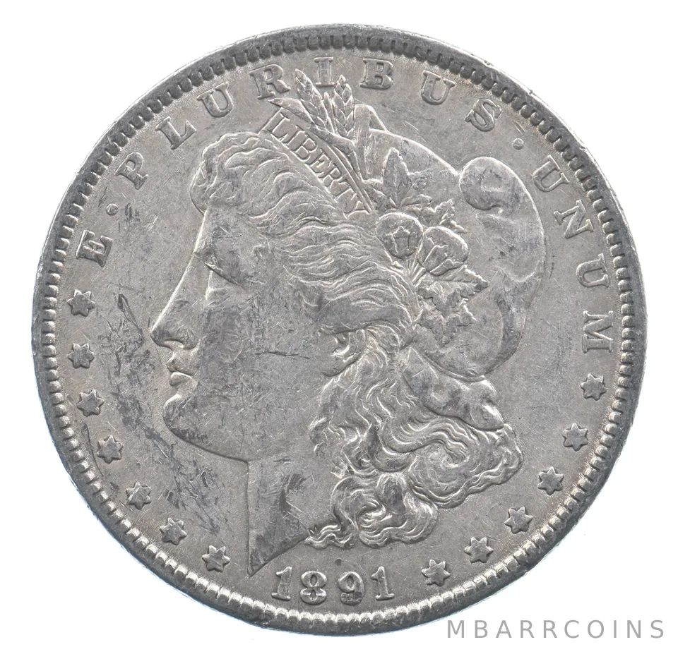 Better 1891 Morgan Silver Dollar - 90% US Coin - Nice Coin *612